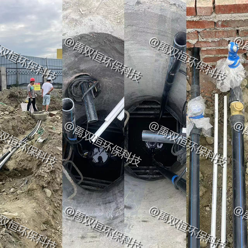 禹双恒环保科技有限公司郫都区PP模块雨水收集项目进入收尾工作