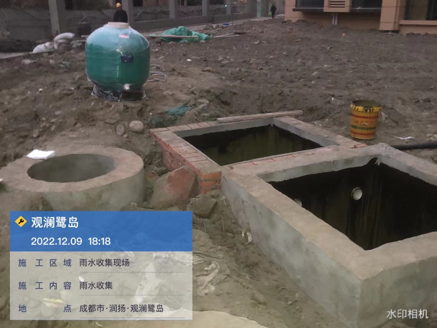 观澜鹭岛PP模块雨水收集项目施工图片