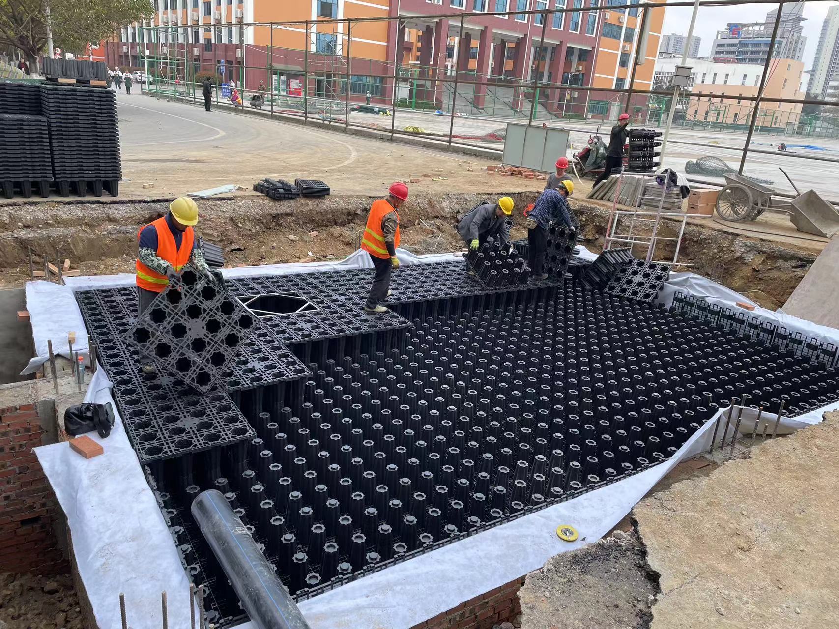 广元中学施工图片