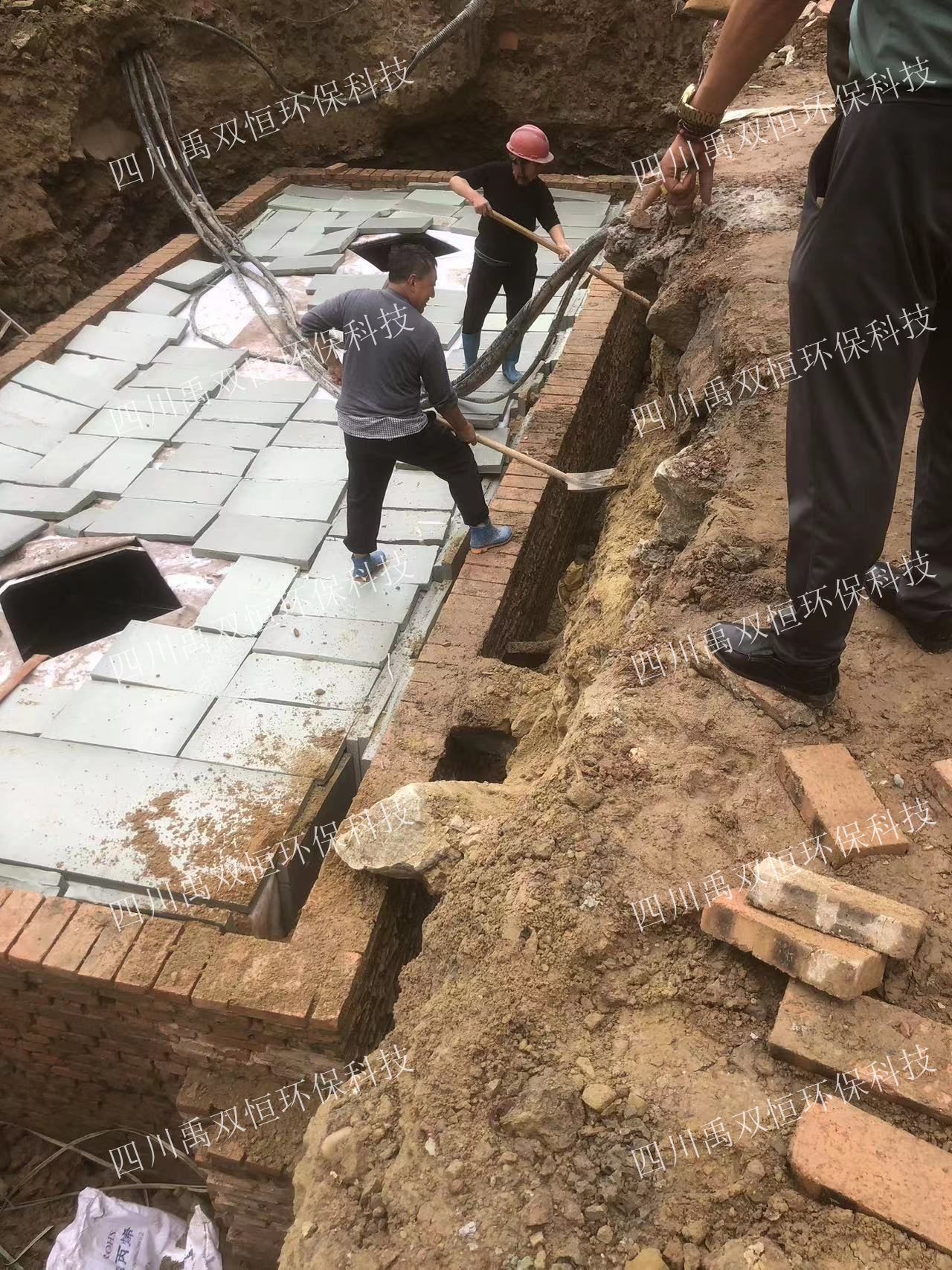 绵阳长虹PP模块雨水收集项目施工图片