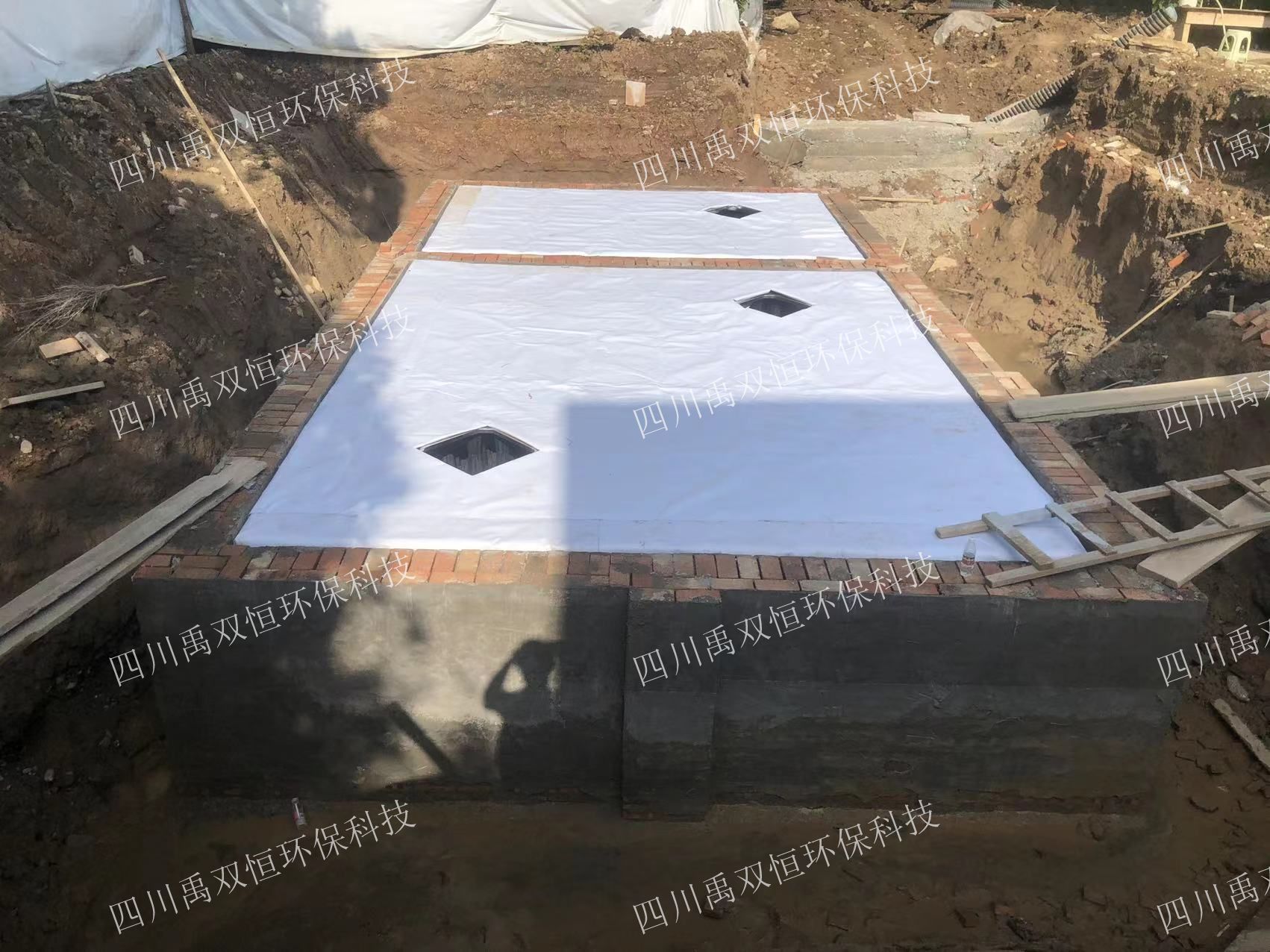 桤木白居酒店民宿聚落PP模块雨水收集项目