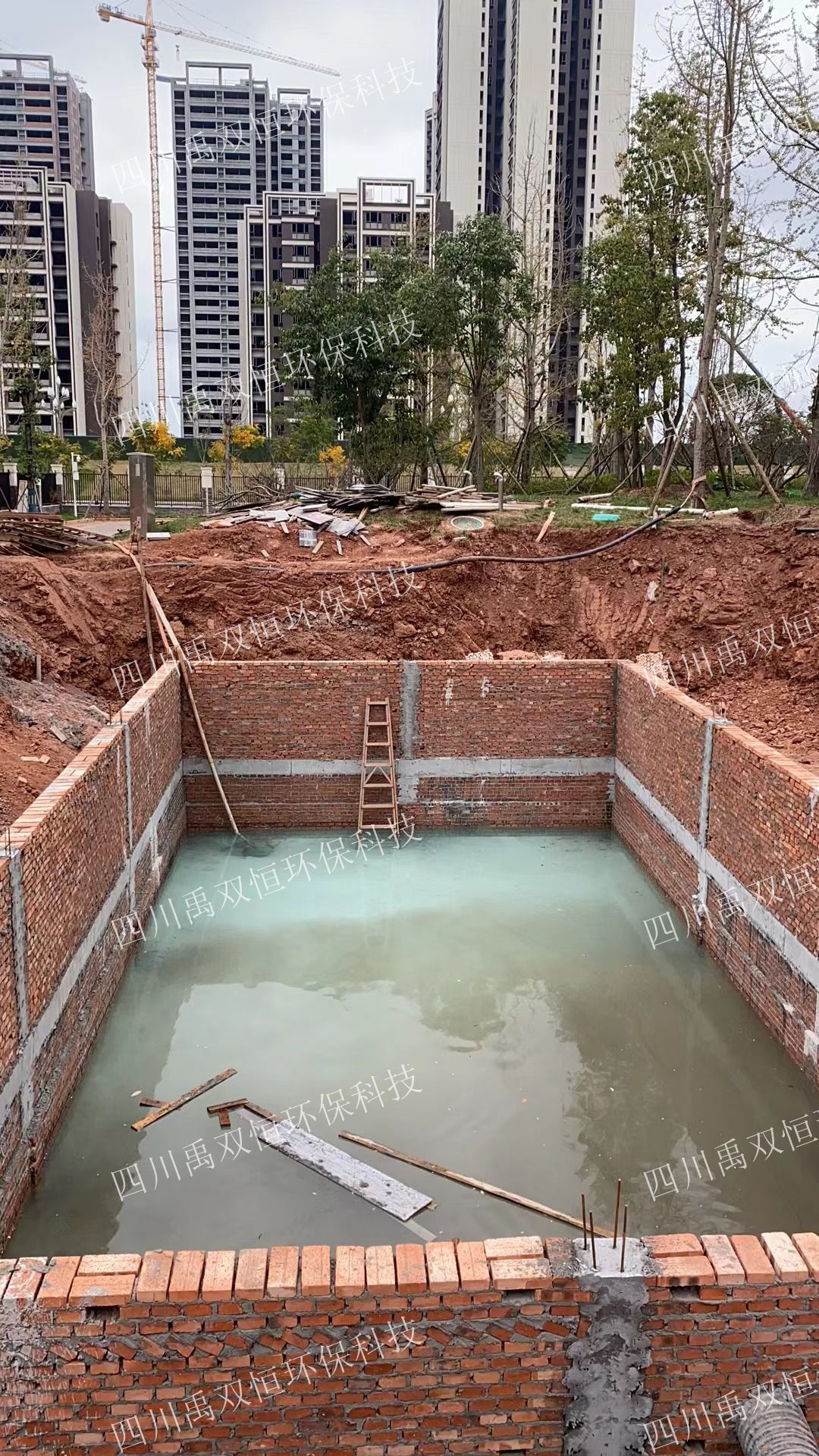 仁寿中医院PP雨水收集项目施工图片