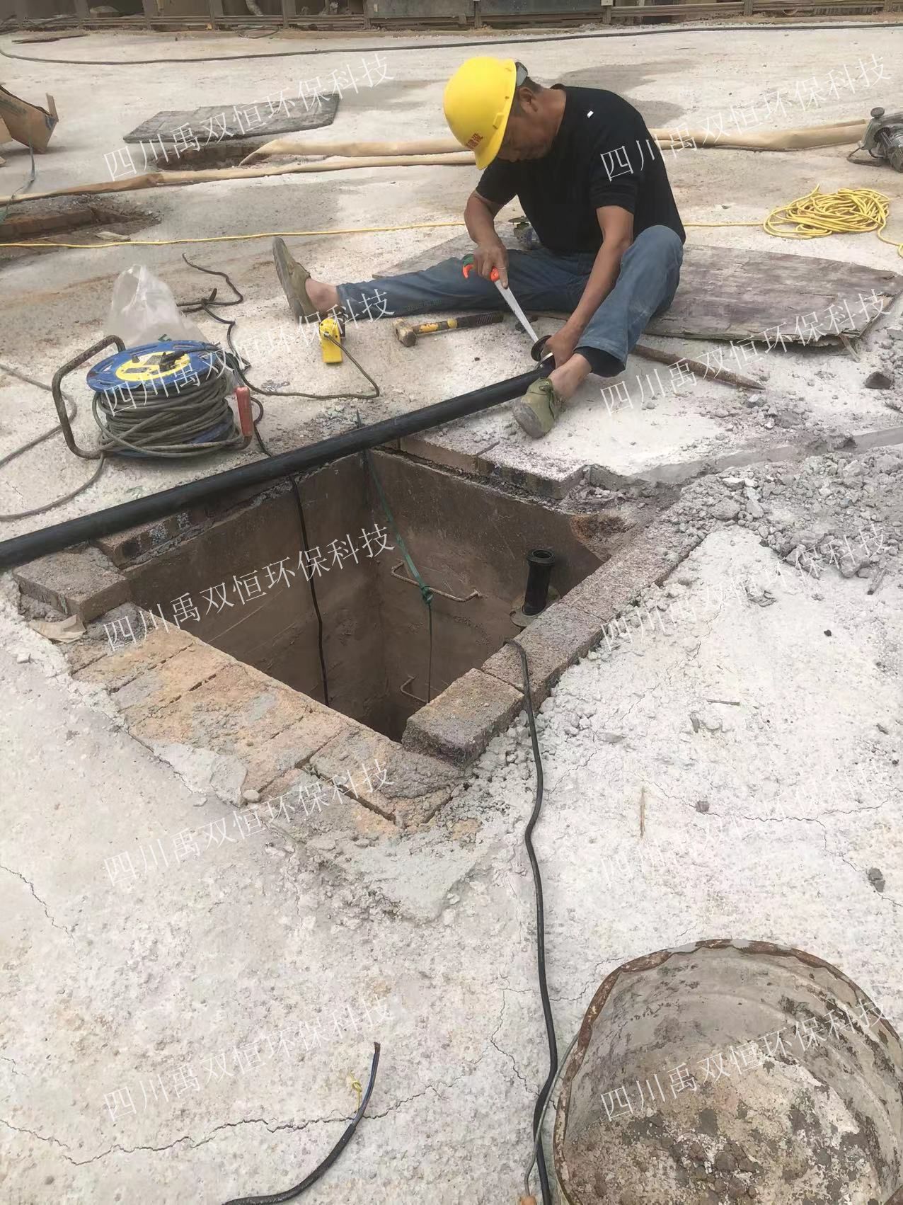 长沙PP模块雨水收集项目施工图片