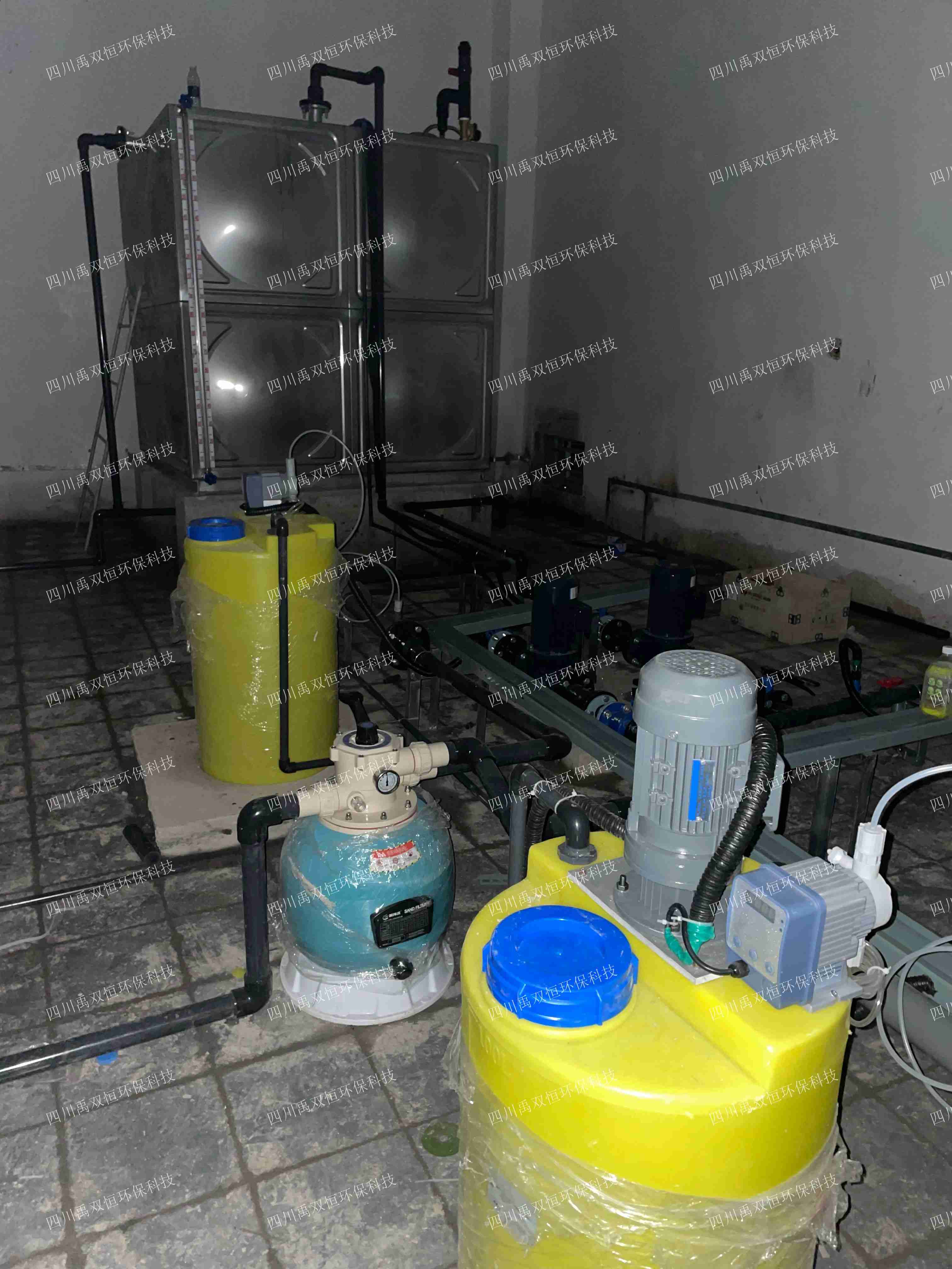 广汉市老旧小区改造项目雨水机房设备安装圆满完成