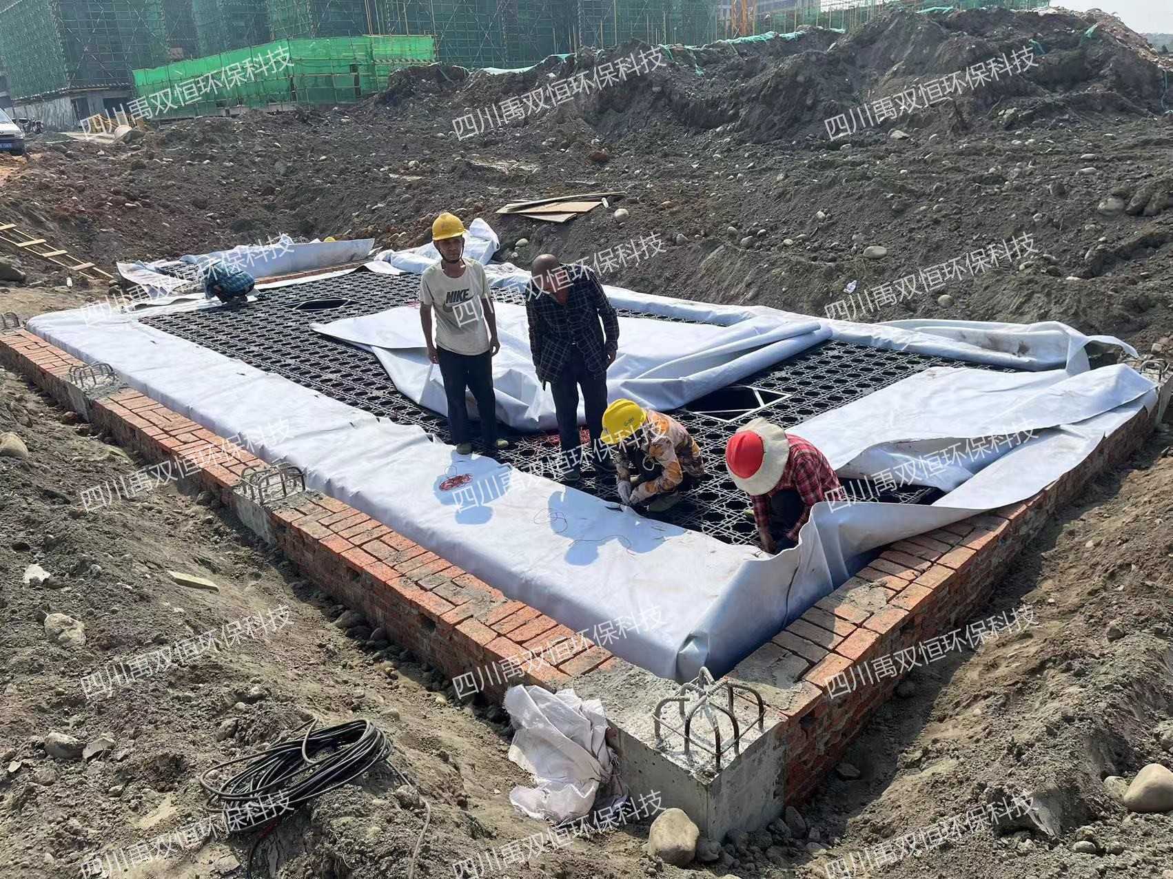 成都新津二号桥畔，绿色新篇启航 —— PP模块雨水收集系统圆满竣工