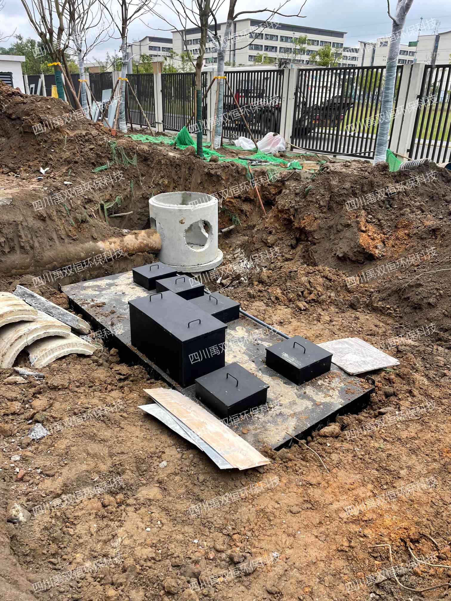 邛崃体育馆中水系统安装圆满完成