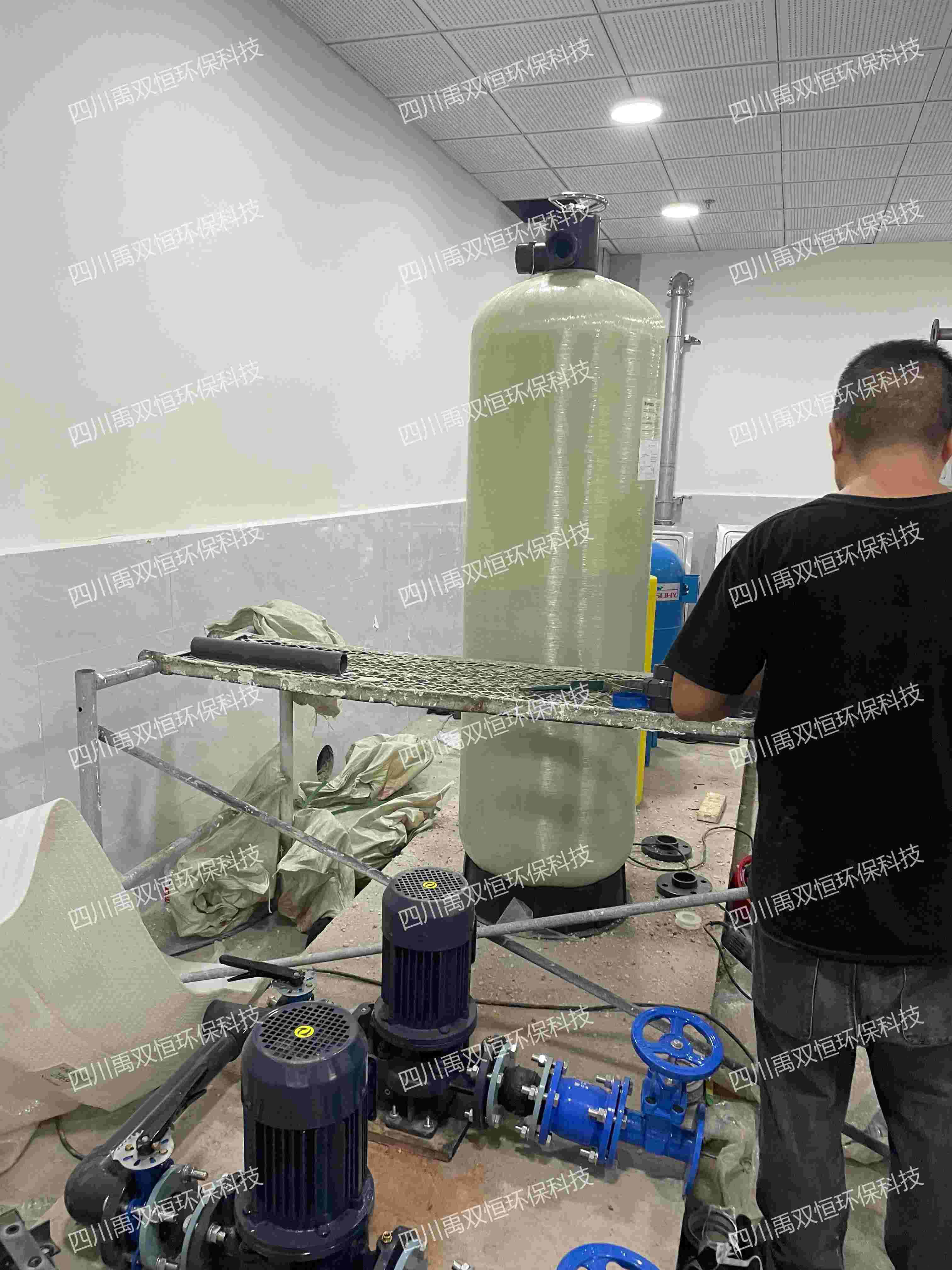 广汉市老旧小区改造项目雨水机房设备安装