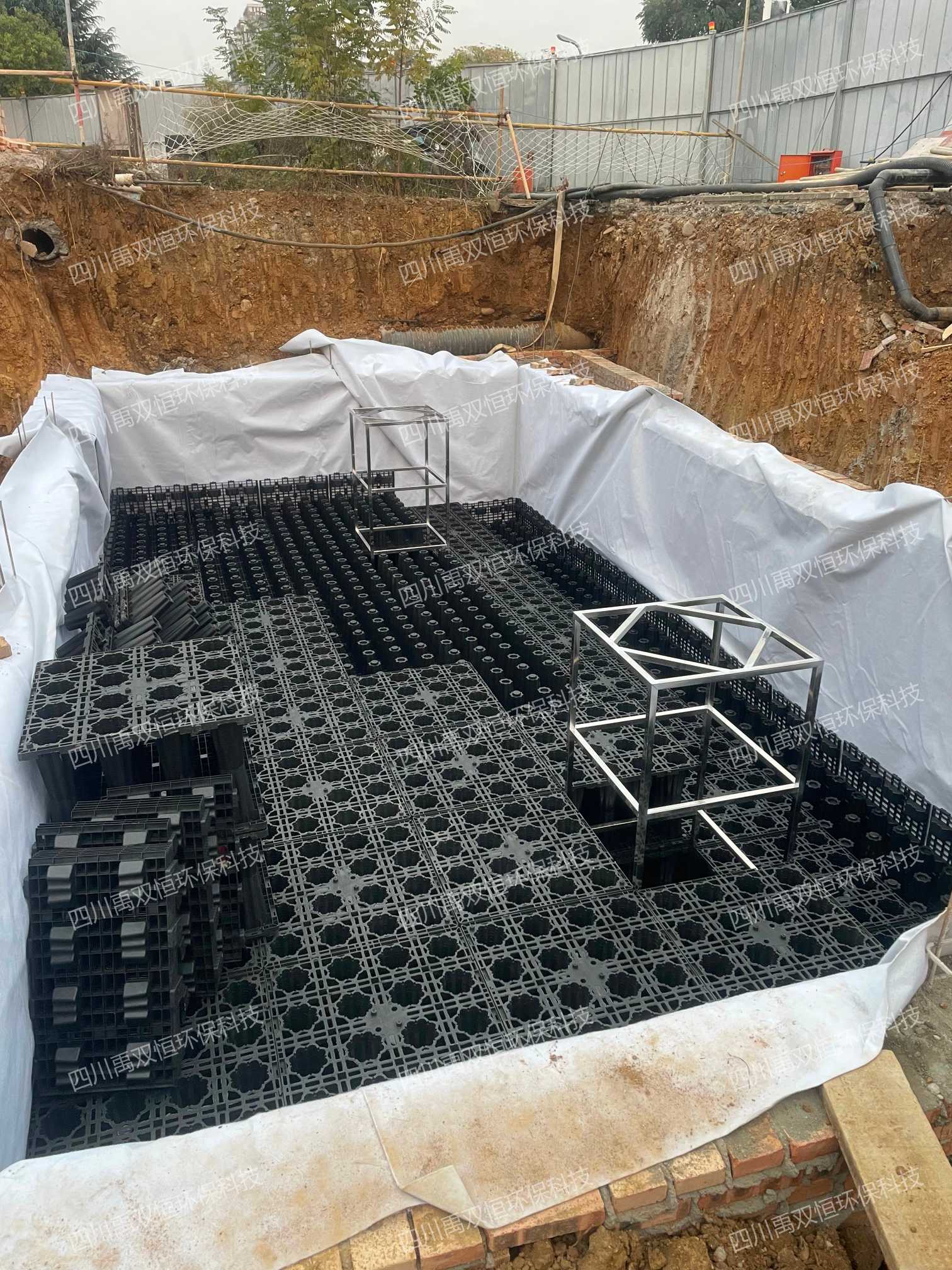 绵阳创新实验小学云谷校区第二套雨水收集项目施工图片