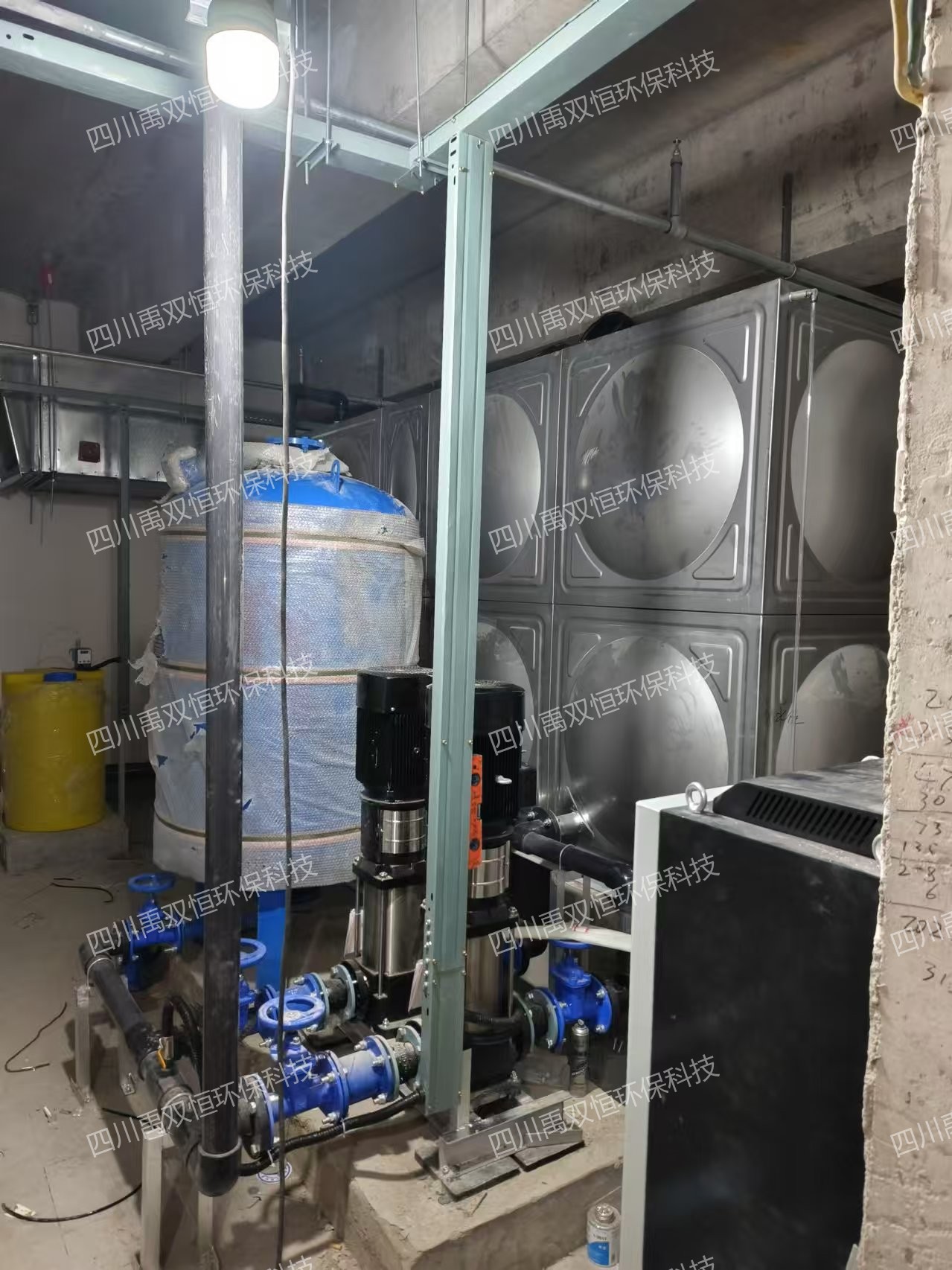 怡心街道机房式雨水回用系统成功完工，带领绿色节水新纪元