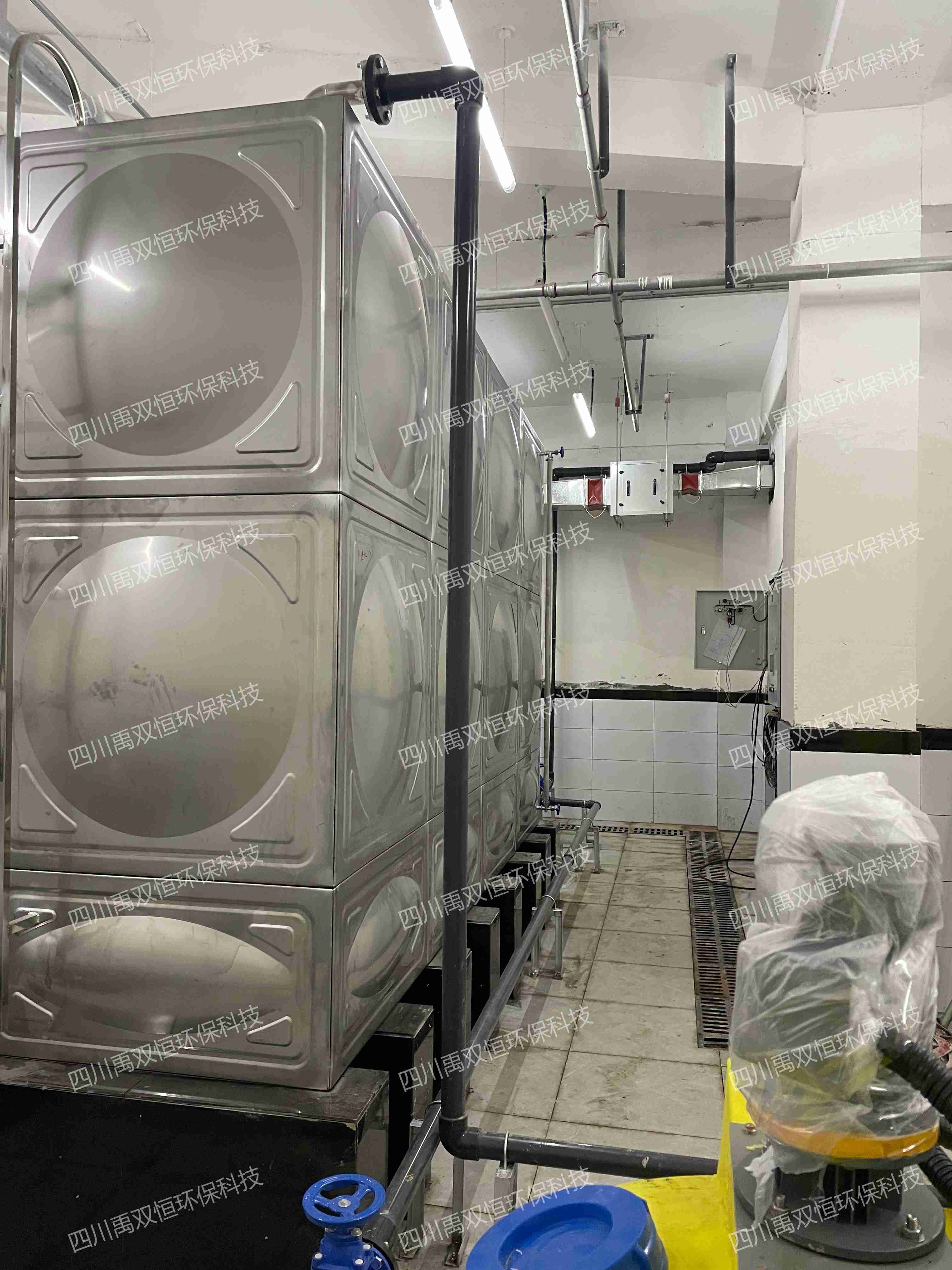 龙泉驿柏合街道机房式雨水收集系统完工