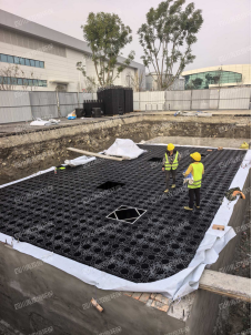 【四川禹双恒环保科技有限公司】农夫山泉项目4套PP模块雨水收集系统高效竣工——彰显专业团队与技术实力